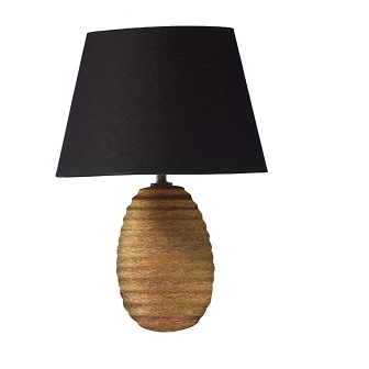 SKANDYNAWSKA LAMPA STOŁOWA HELENA ZŁOTA 30CM